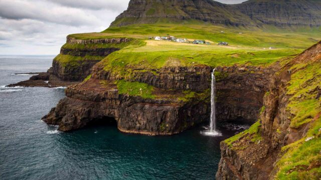 Cliffs in the Faroe Islands.