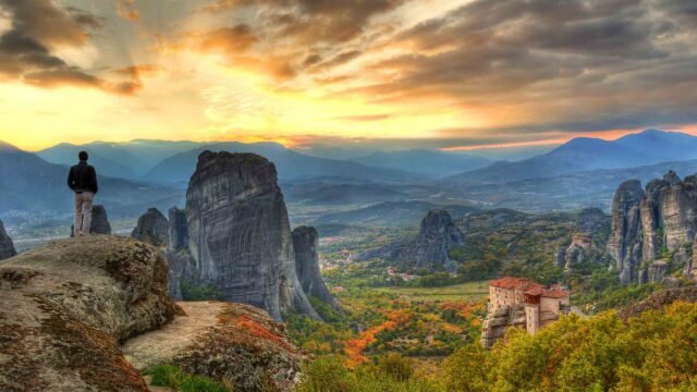 A landscape in Greece.