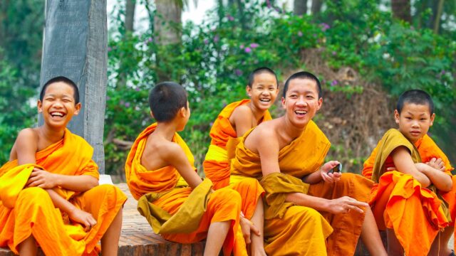 Happy kids in Laos.