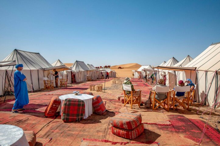 A campsite in Morocco.
