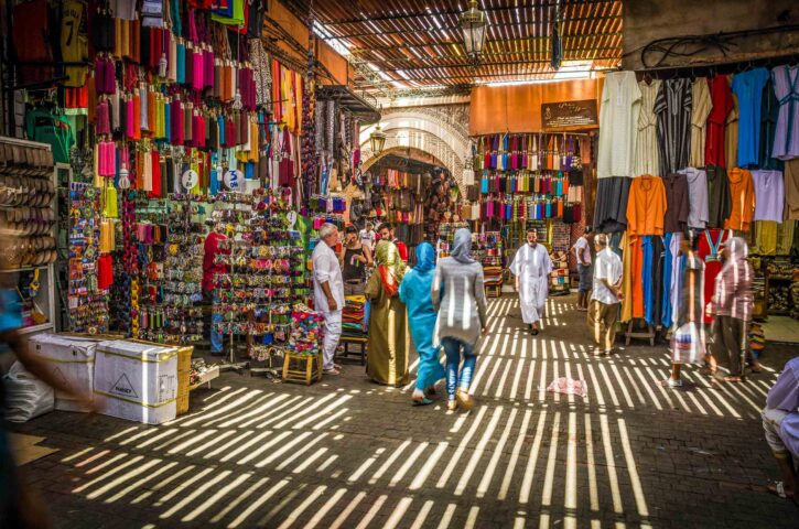 A market in Marrakech.