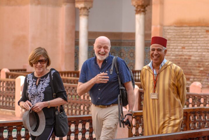 Tourists in Morocco.
