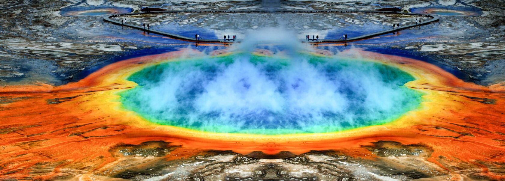 A geyser in Yellowstone National Park.