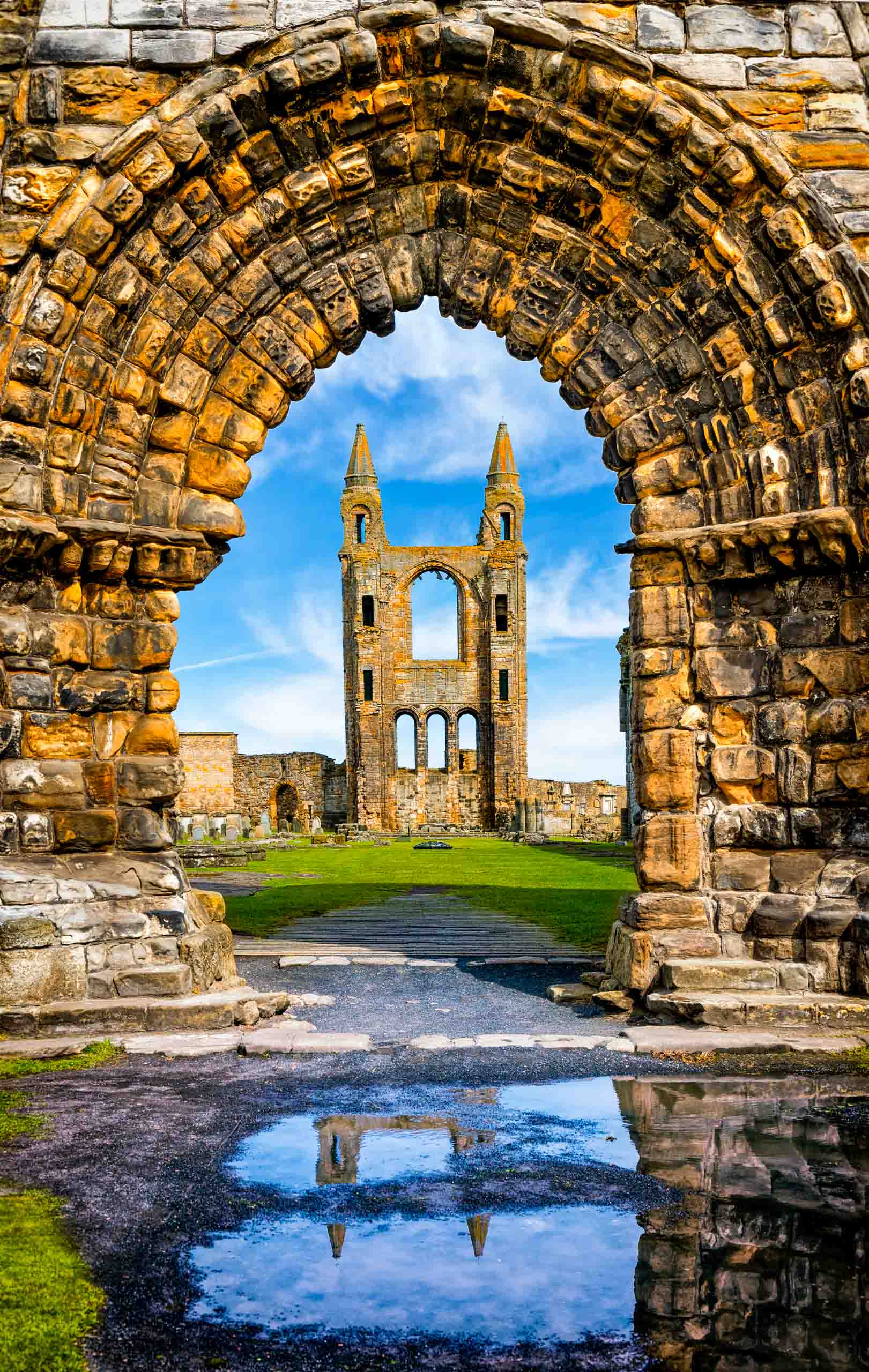 St. Andrews Abbey Archway in Scotland.