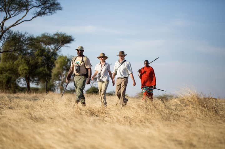 Wildlife explorers in Tanzania.