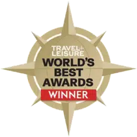 Travel + Leisure World's Best Awards Winner logo.