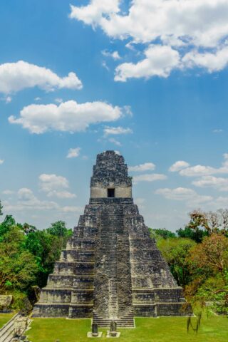 A Mayan pyramid.
