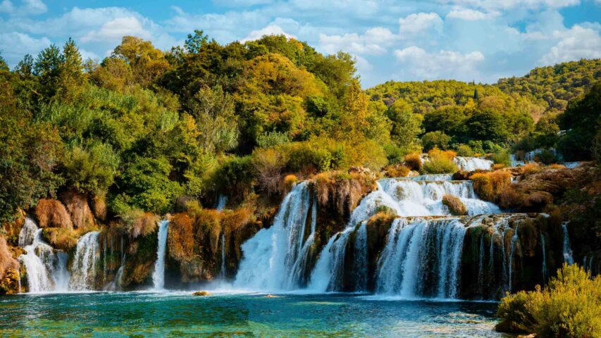 Waterfalls in Croatia.