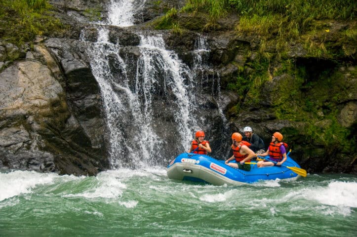 Pacuare River, Rafting below waterfall,Turrialba, Costa Rica. Image shot 12/2007. Exact date unknown.