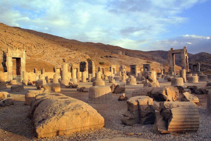 Ruins in Perspolis.