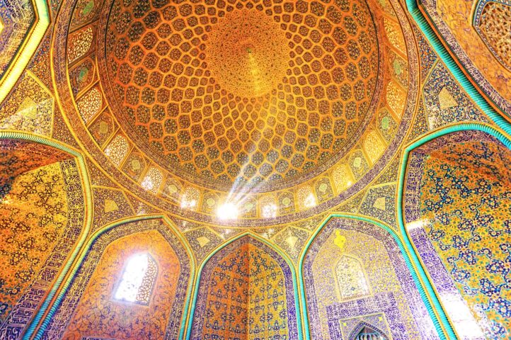 Seikh Lotfollah mosque ceiling.