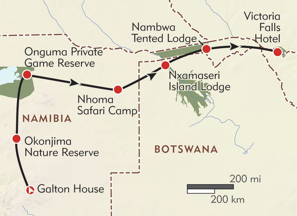 namibia botswana and victoria falls safari