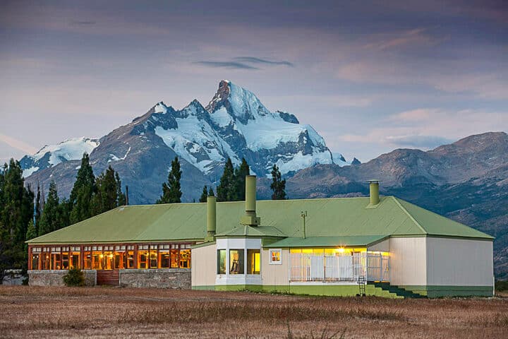 The exterior of a building in Patagonia.