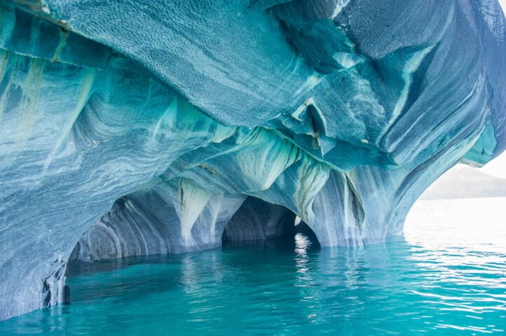 Marble caves in Patagonia.