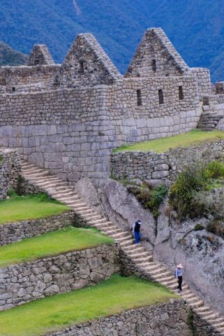 Stairs on Incan ruins.