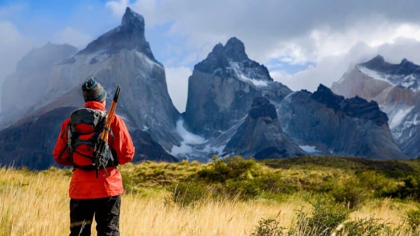 A hiker in Patagonia.