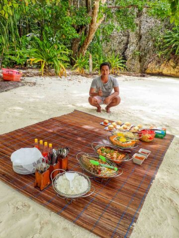 A picnic in Raja Ampat.